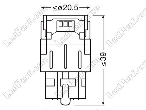 Żarówki LED W21/5W Osram LEDriving® SL White 6000K - W3x16q