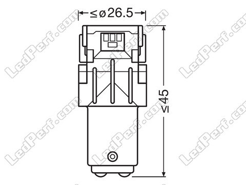 Żarówki LED P21/5W Osram LEDriving® SL White 6000K - BAY15d