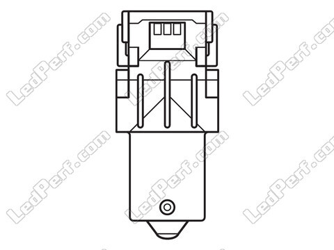 Pomarańczowe żarówki LED P21W Osram LEDriving® SL - BA15s