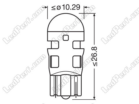 Pomarańczowe żarówki LED W5W / WY5W Osram LEDriving® SL - W2.1x9.5d