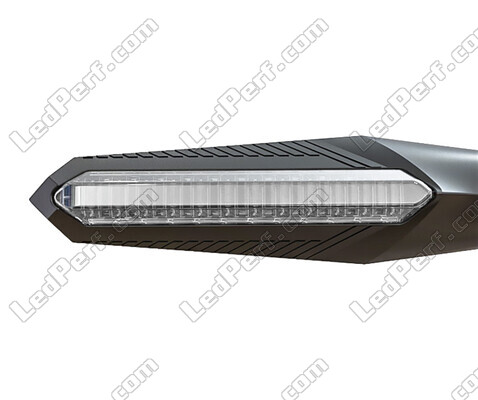Widok przedni dynamicznych kierunkowskazów LED ze Światła do jazdy dziennej dla Moto-Guzzi Breva 1100 / 1200