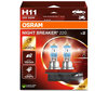 Żarówki H11 OSRAM Night Breaker® 220 - 64211NB220-2HB -Duo Box