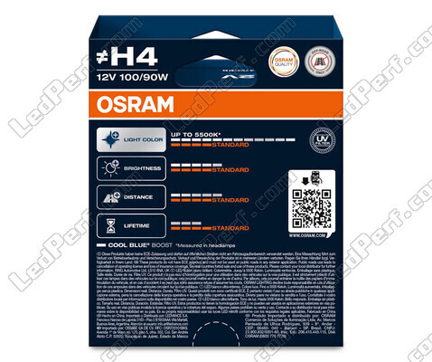 Pakiet 2 żarówek H4 Osram Cool Blue Boost - 5500K - 62193CBB-2HB