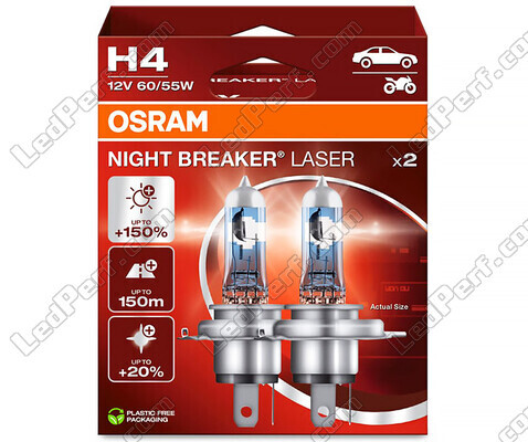 Pakiet 2 żarówek H4 Osram Night Breaker Laser +150% - 64193NL-2HB