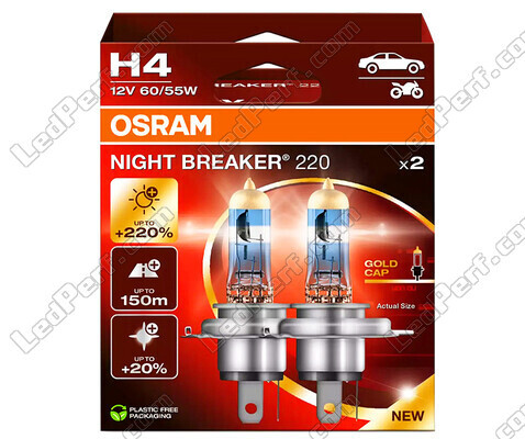 Żarówki H4 OSRAM Night Breaker® 220 - 64193NB220-2HB -Duo Box