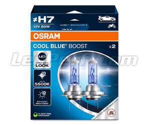 Żarówki H7 Osram Cool Blue Boost 5 500K efekt xenon oznaczenie: 62210CBB-2HB w opakowaniu po 2 sztuki