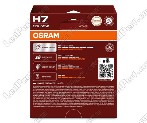 Pakiet 2 żarówek H7 Osram Night Breaker Laser +150% - 64210NL-2HB