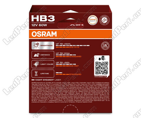 Pakiet 2 żarówek HB3 Osram Night Breaker Laser +150% - 9005NL-2HB