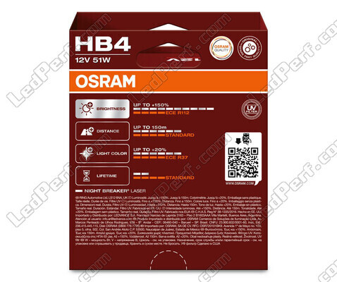 Pakiet 2 żarówek HB4 Osram Night Breaker Laser +150% - 9006NL-2HB