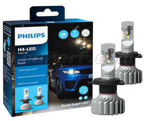 Żarówki LED H4 Philips ULTINON Pro6000 BOOST Homologowane - 11342U60BX2