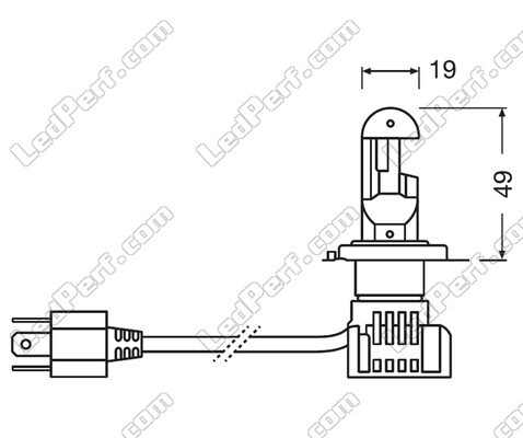 Zestaw żarówek H7 LED Osram Night Breaker Homologowane - 64210DWNB