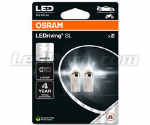 Pakiet 2 żarówek T10 W5W Osram LEDriving SL Biały 6000K - 2825DWP-2BL