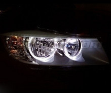 Pakiet angel eyes LED do BMW Serii 3 (E90 - E91) Faza 2 (LCI) - Bez xenon oryginalnych