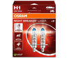 Pakiet 2 żarówek H1 Osram Night Breaker Laser +150% - 64150NL-2HB