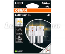 Pomarańczowe żarówki LED PY21W Osram LEDriving® SL - BAU15s