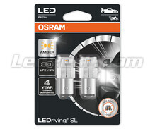 Pomarańczowe żarówki LED P21/5W Osram LEDriving® SL - BAY15d