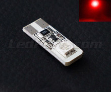 LED T10 Dual - Czerwony - Bez Błędu komputera pokładowego - OBD - W5W